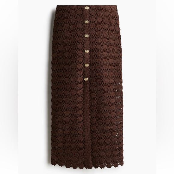 H&M Dresses & Skirts - H&M Crochet-look skirt